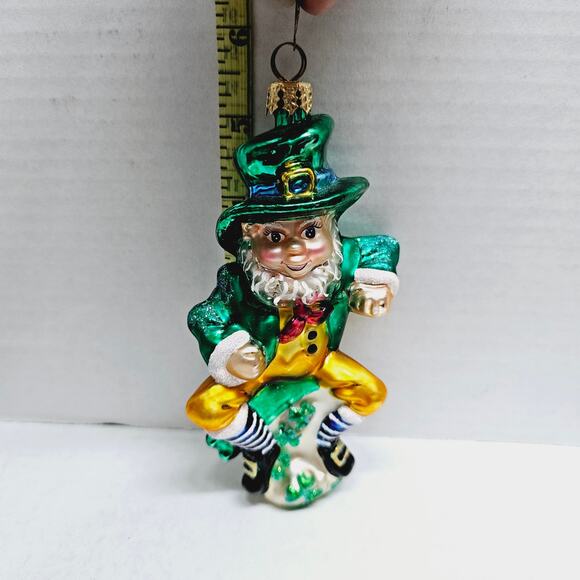 Christopher Radko Christmas Tree Ornament SHAMROCK 'N ROLL St.Patricks Day 2001 - Picture 1 of 4